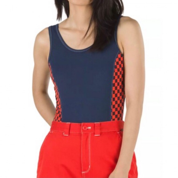 Vans Pro Stitched Navy & Red Bodysuit - Picture 2 of 4